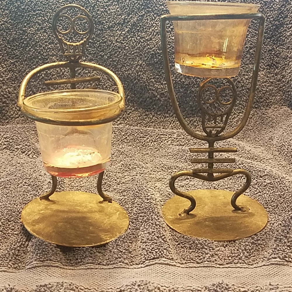 Skeleton Candleholders